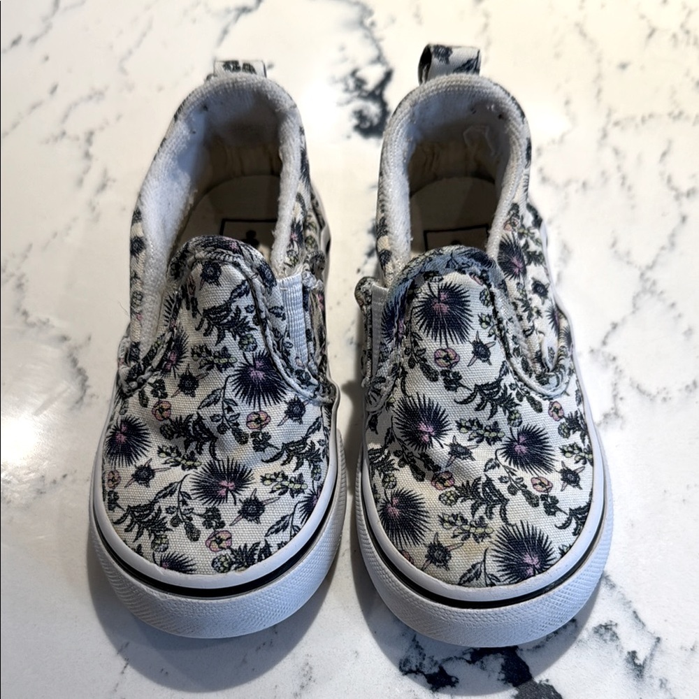 Vans Floral Slip-On Kids Shoes